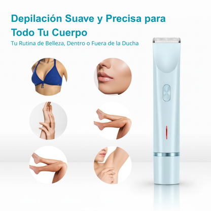 Depiladora LumiTrim™ + Crema Hidratante: Adiós Cortes y Rojeces
